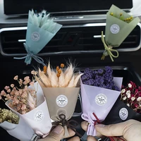 mini gypsophila dry flower car air freshener creative bouquet car air vent fragrance clip accessories interior women ornament