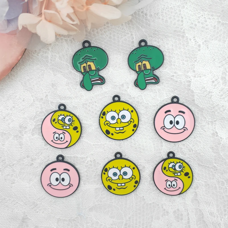 

10pcs Alloy Cartoon Anime Earrings Pendant DIY Keychain Necklace Charms for Jewelry Making Earring Charms
