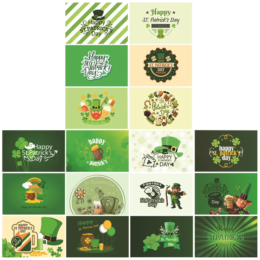 

Patrick S Day Greeting Note St Crafts Roses Mini Shamrock Envelopes Holiday Postcards Favors Message Blessings Positive Envelope