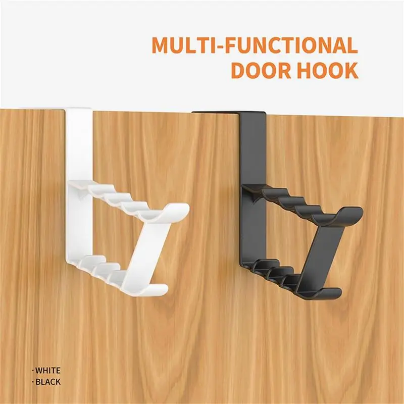 

Over The Door Hooks Durable Bedroom Door Hanger Clothes Hanging Rack Punch-Free Door Key Handbag Holder For Backpack Rails