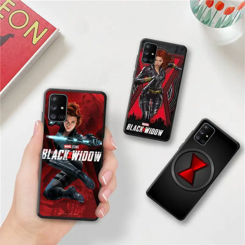 

Black Widow Marvel Heroes Phone Case For Samsung Galaxy A52 A21S A02S A12 A31 A81 A10 A30 A32 A50 A80 A71 A51 5G