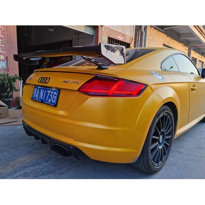 

FOR Audi S3 A4 A5 S5 A6 A7 S7 RS7 Sedan TT TTRS MK3 R8 2 Door Universal Carbon Fiber FRP Rear Trunk Spoiler Lip Wing