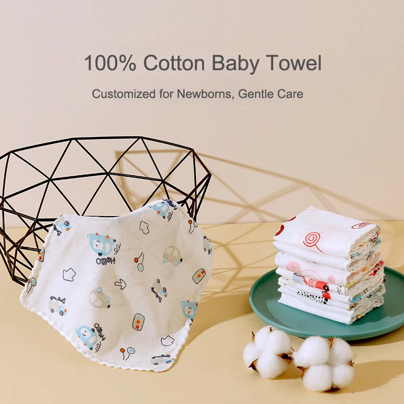 

100% Cotton Newborn Baby Towels Saliva Towel Nursing Towel Baby Boys Girls Bebe Toalha Washcloth Handkerchief Newborn Baby Bibs