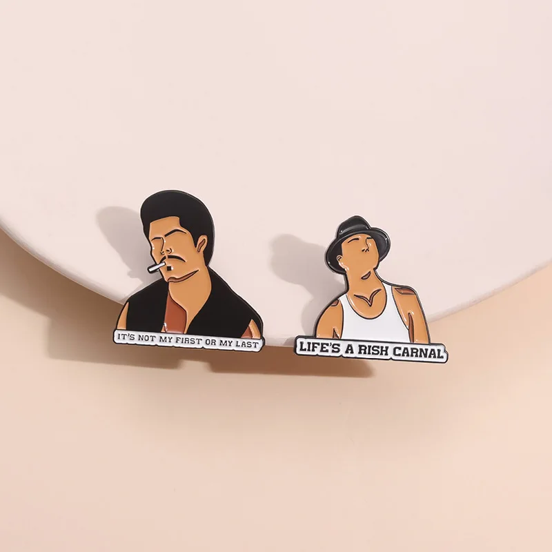 Эмалированные булавки IT'S NOT MY FIRST OR LAST на заказ LIFE'S A RISH CARNAL Ковбойские броши