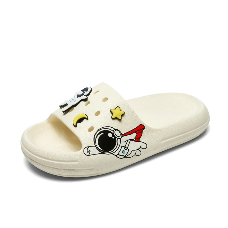

2022 Summer Slippers Lovely Shape Slides Outdoor Shoes Children Flip Flops Cartoon Kids EVA Beach Home Shoes New