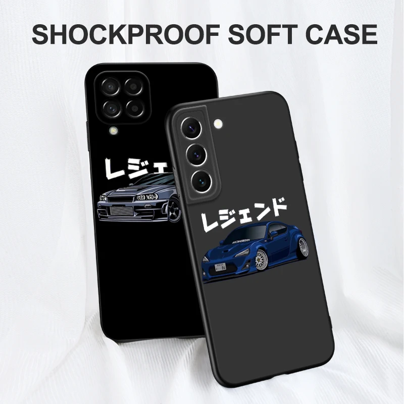 Черный чехол из ТПУ для Samsung Galaxy A03 SM-A035 Core A03S A13 A23 LTE A33 A53 A73 4G 5G JDM CAR