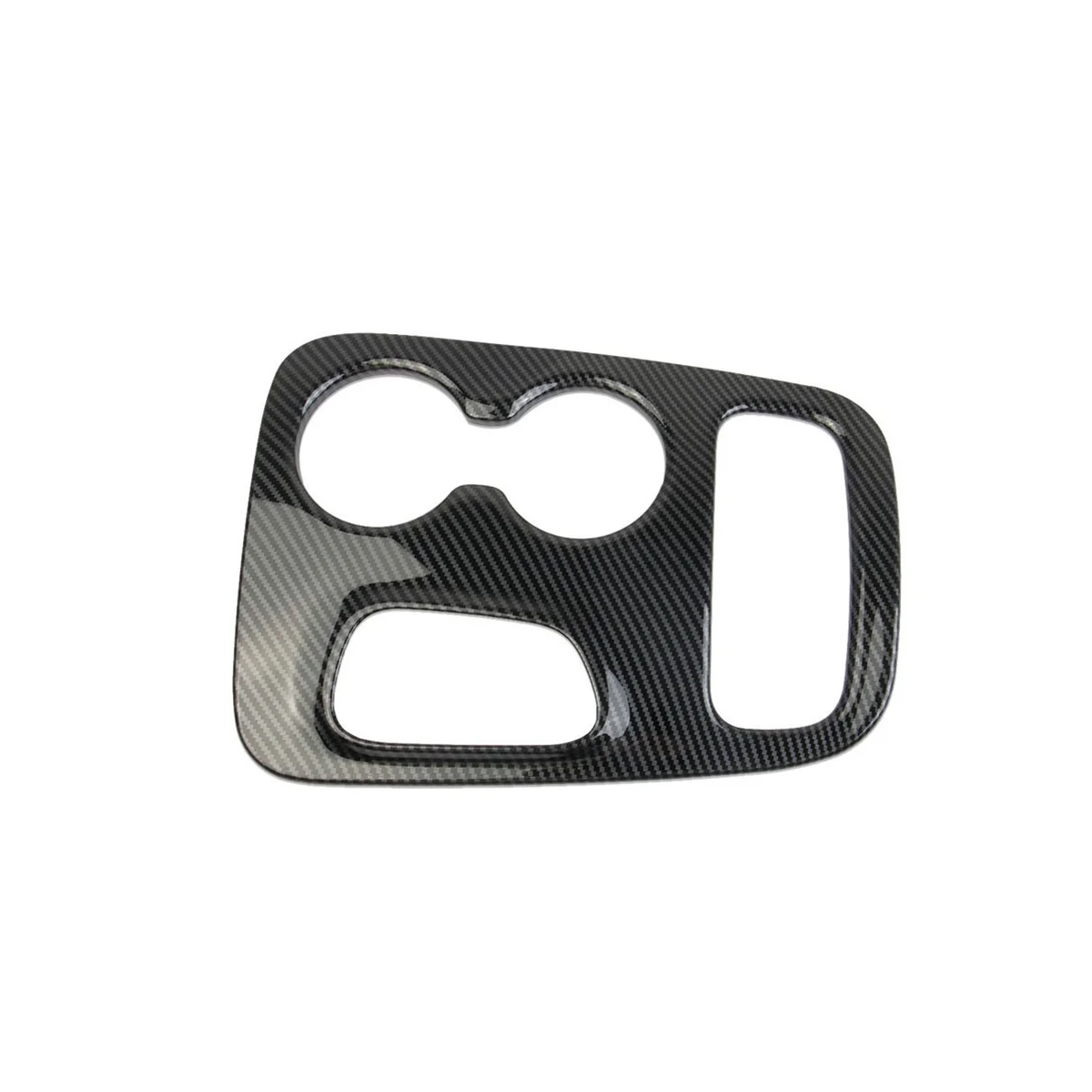 

Car Carbon Fiber Center Console Gear Shift Water Cup Holder Frame Cover Trim Stickers for Durango