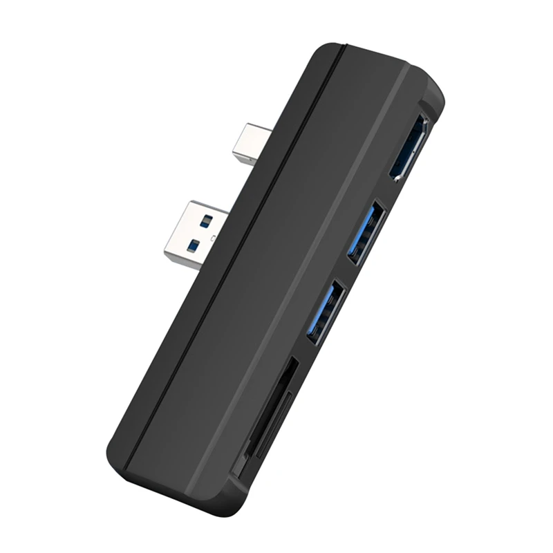 

Док-станция 5 в 1 с 2 портами USB 3,0 и кардридером для карт памяти