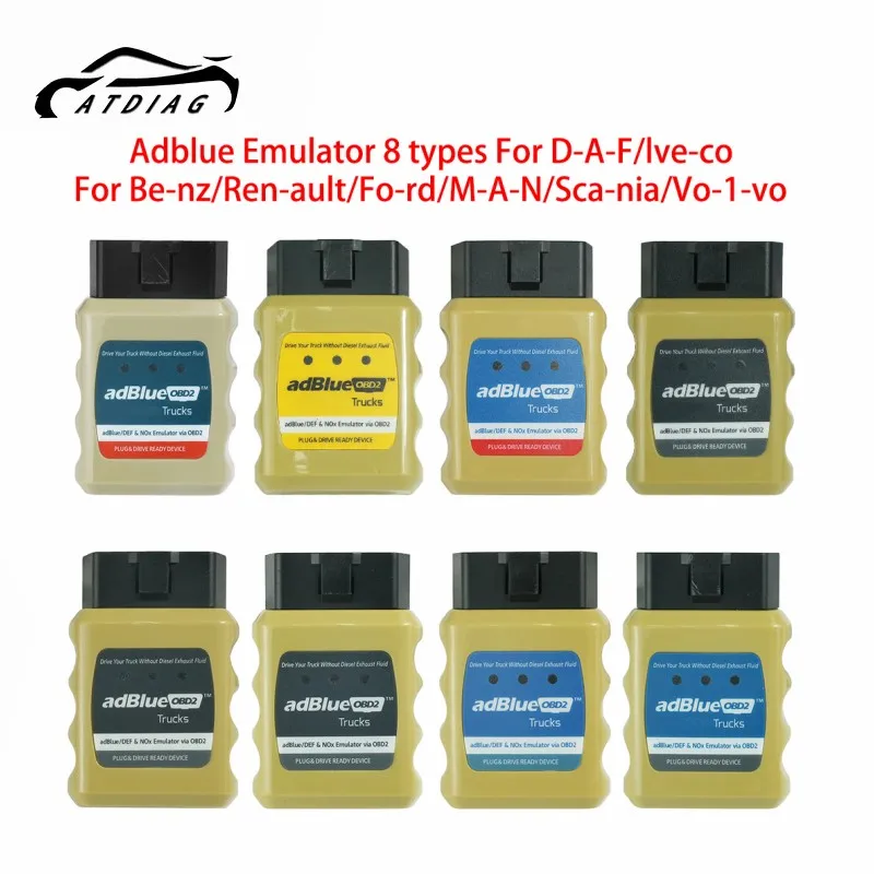 

New AdblueOBD2 Scanner For Renaul-t/for IVEC-O 8 Kinds Trucks Adblue Emulator NOX VIA OBD OBD2 Diagnosis Interface Trucks