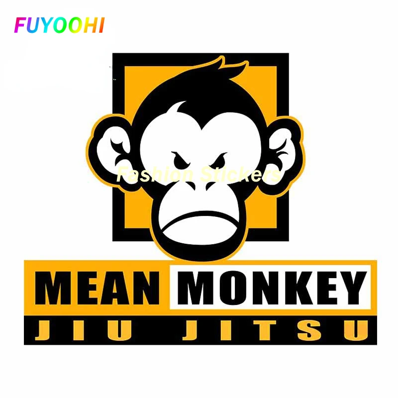 

FUYOOHI Exterior/Protection Fashion Stickers for Mean Monkey Jiu Jitsu Car Sticker Decal Windshield Bumper Helmet Wall Decor