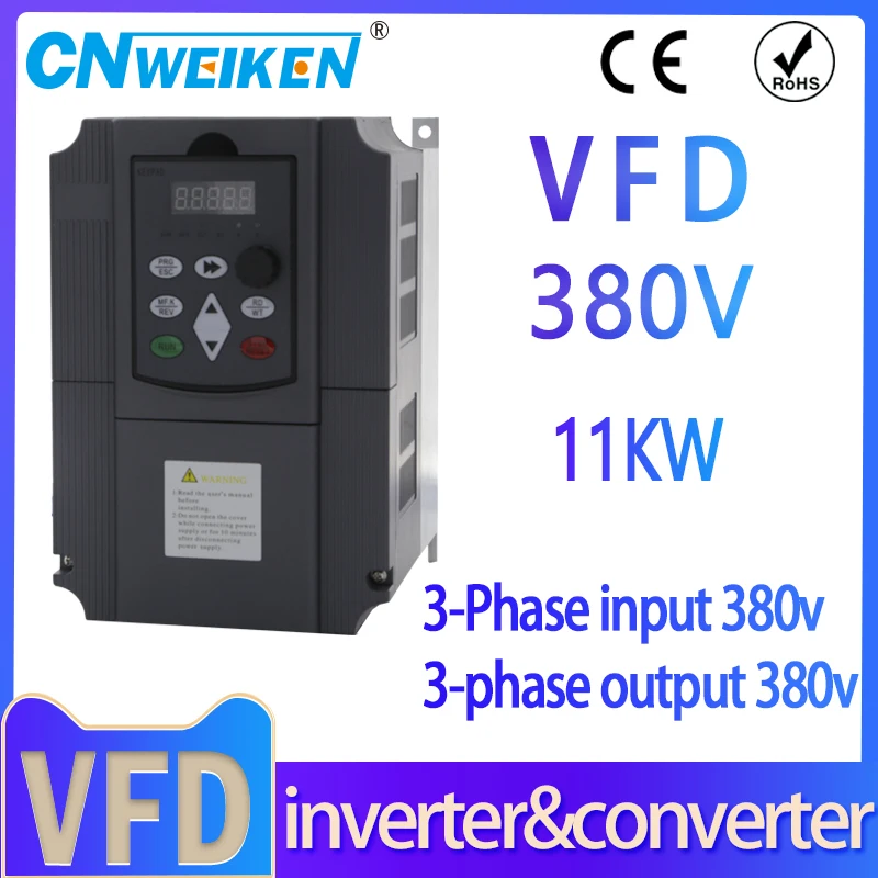 Новый высококачественный преобразователь частоты wk600 380 В 0 75-11 кВт 3-фазный вход