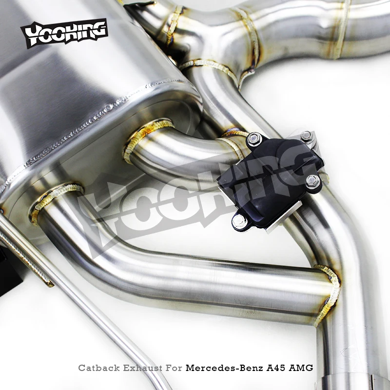 Фото Выхлопная система Yooking Valvetronic для Mercedes-Benz A45 S AMG W177 2.0T 2020-2023, нержавеющая сталь, глушитель с управлением. №5