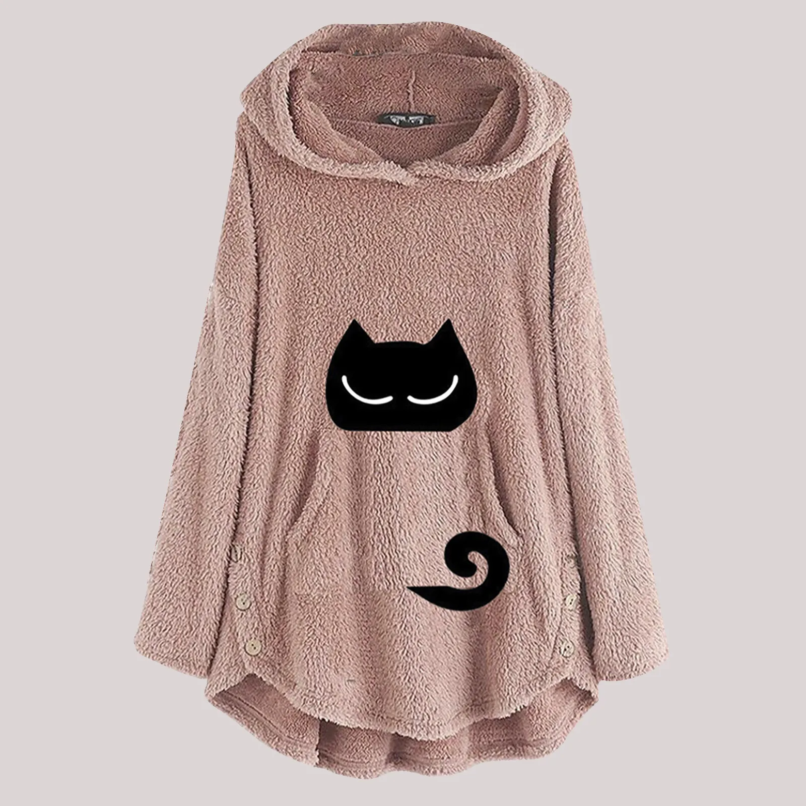 

Women's Cat h Top With Solid Color Long-Sleeved Extra Large Women Jackets Nothing More Jacket Mountain Headwear Jacket Women
