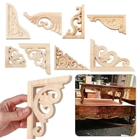 decoration furniture parts unique wood carved woodcarving decorative wooden figurines crafts corner appliques frame