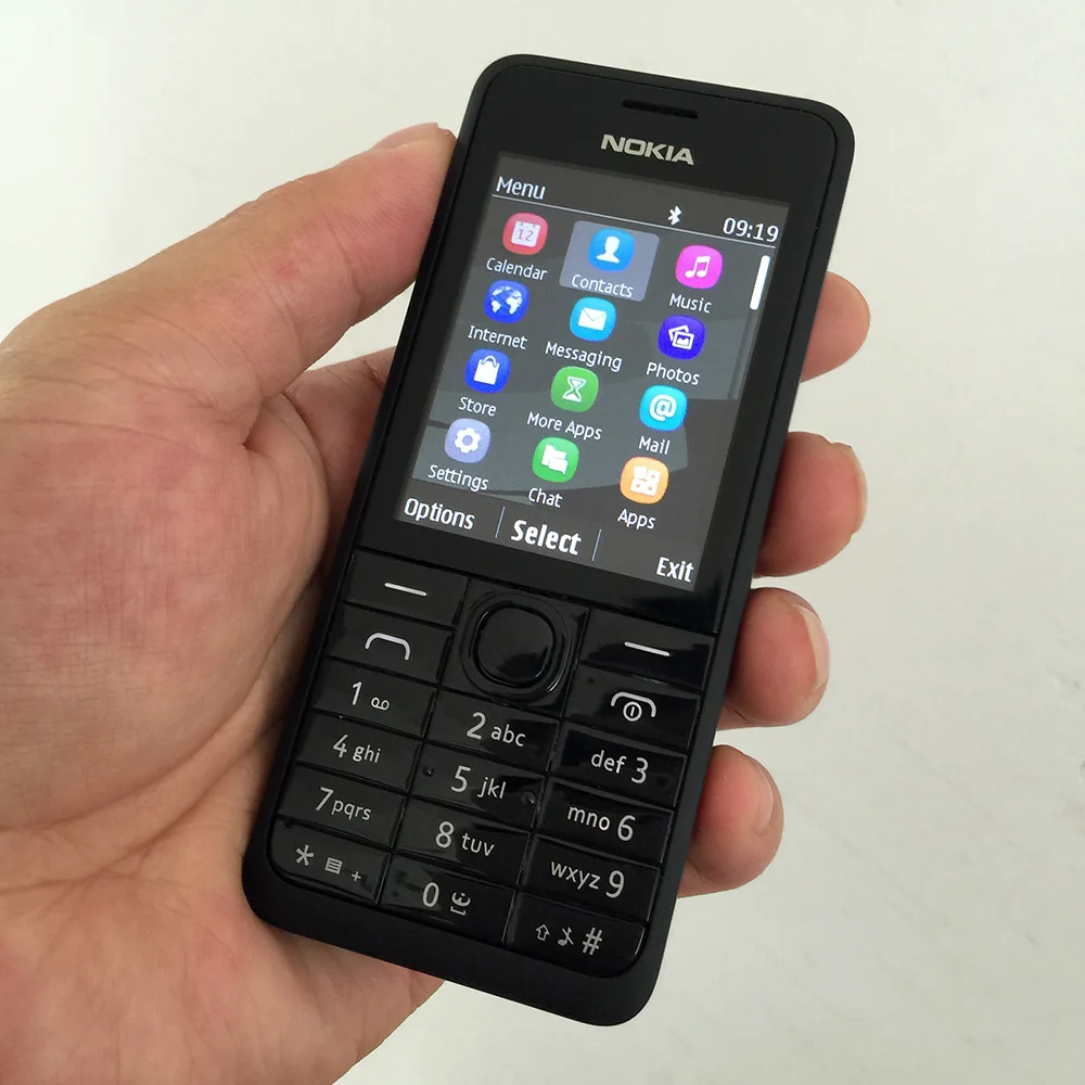 NOKIA 301 оригинальный мобильный телефон отремонтированный 3MP 2 4 дюйма одна двойная