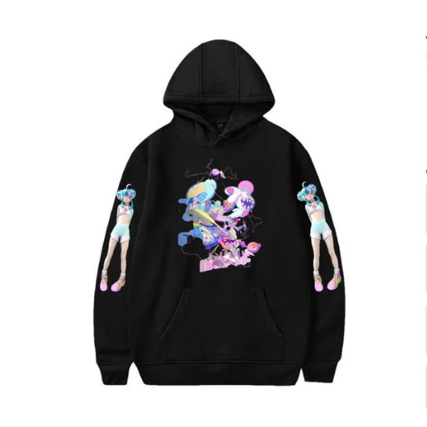 Yameii Online Hoodie Women Men Hooded Sweatshirt Streetwear Oversized Long Sleeve Fashion Harajuku Pullovers Clothes for Teens