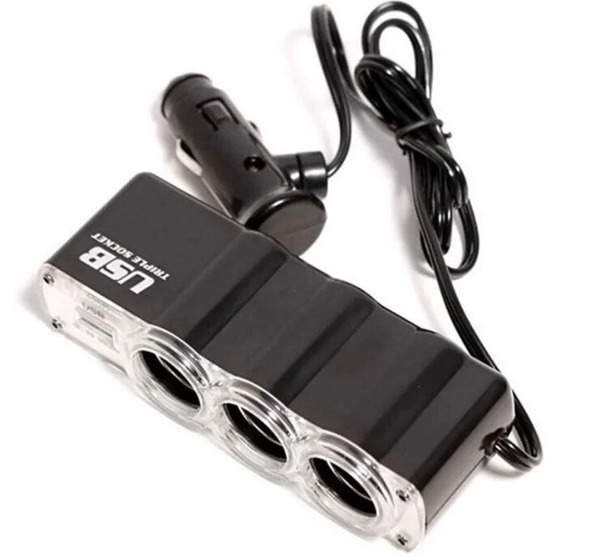 Автомобильное зарядное устройство в прикуриватель rock car cigarette lighter socket pd