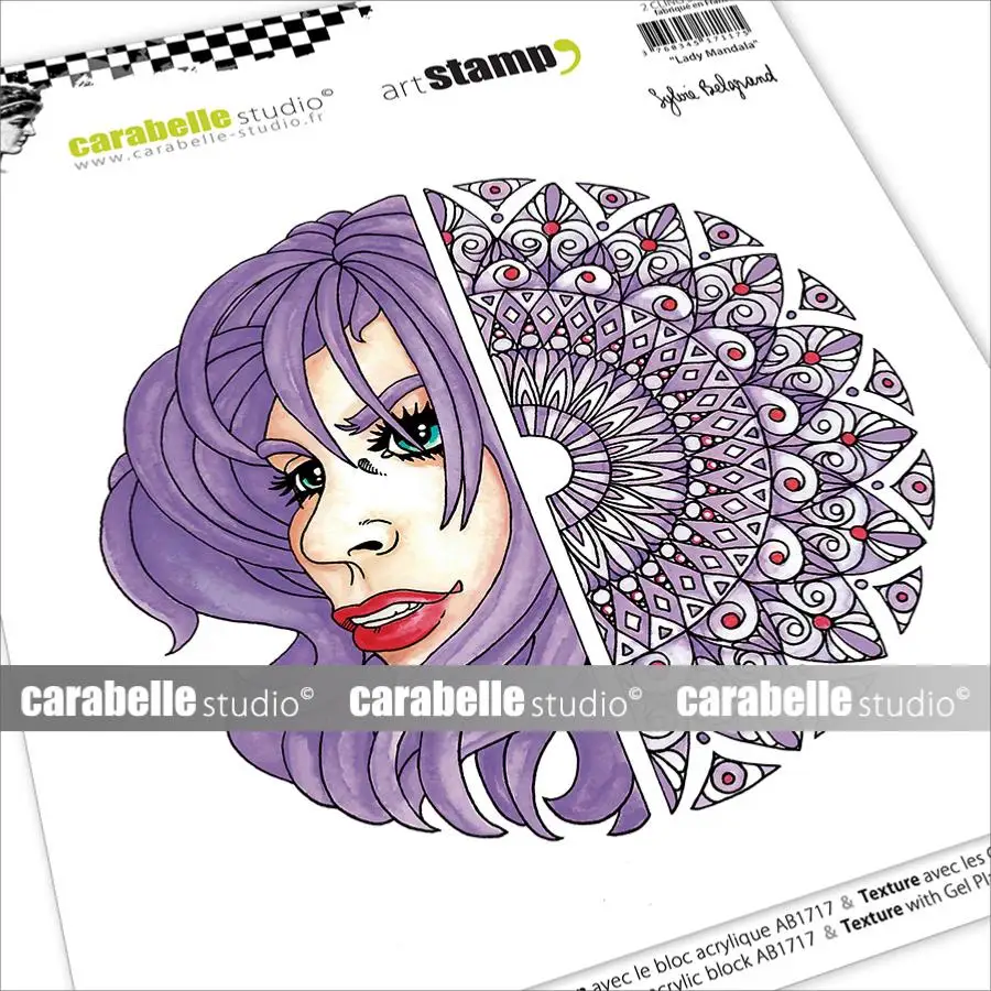 

Clear Silicone Stamps Scrapbook Diy Decoration Craft Embossing Reusable Molds New Cutting Dies 2022 Arrival Lady Mandala Stencil