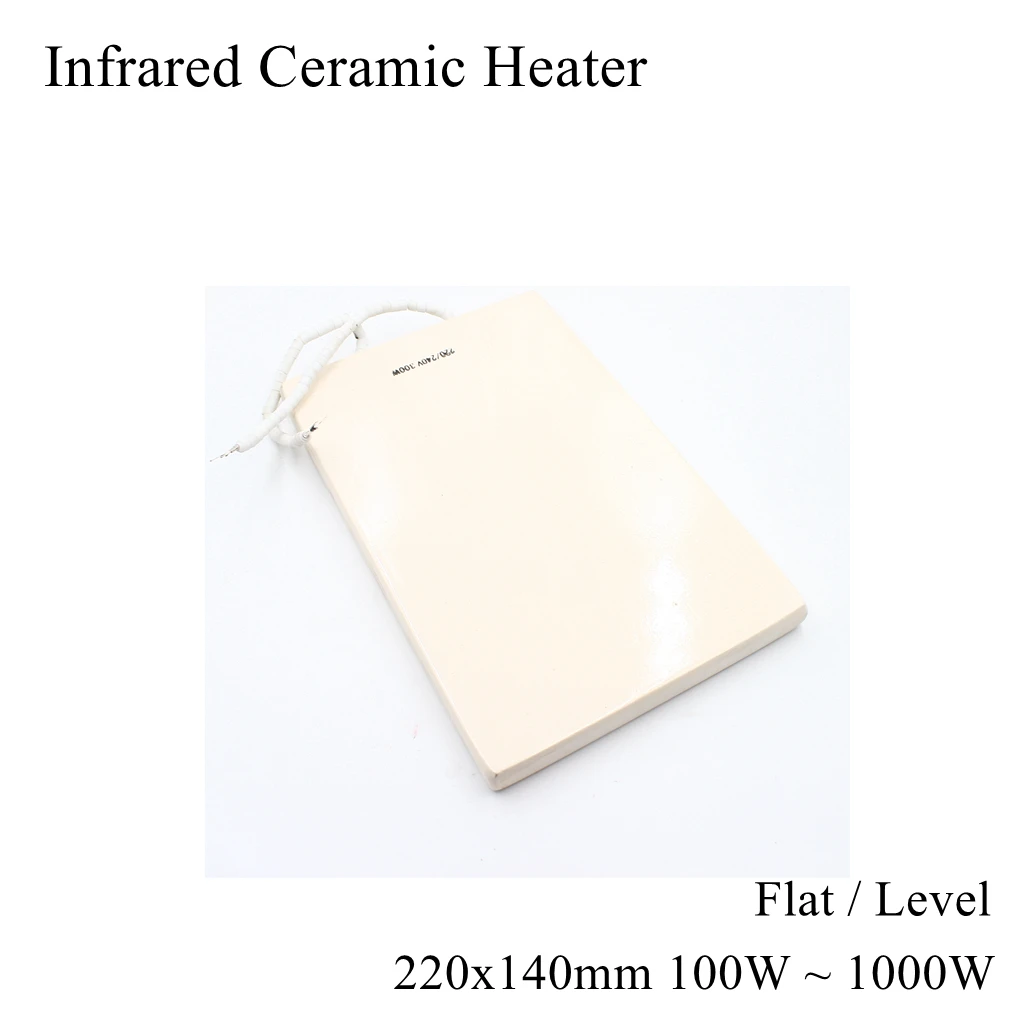 

220x140mm 220V IR Infrared Ceramic Heater Air Heating Flat Level Plate Brick Board Top Bottom BGA Rework Station Soldering 220mm