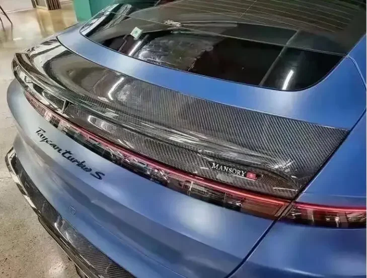 Новинка! MS Настоящее Кованое углеродное волокно Автомобильный задний крыло