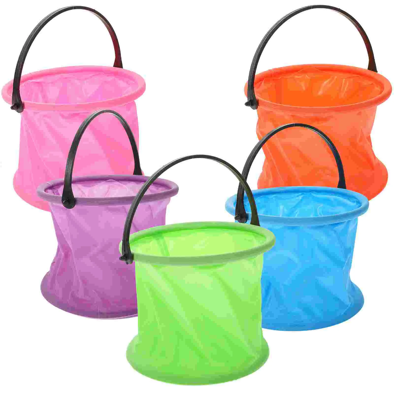 

Bucket Water Camping Foldable Collapsible Kids Portable Bucketstoybeach Toys Container Accessories Washing Wash Basin Pail Sand