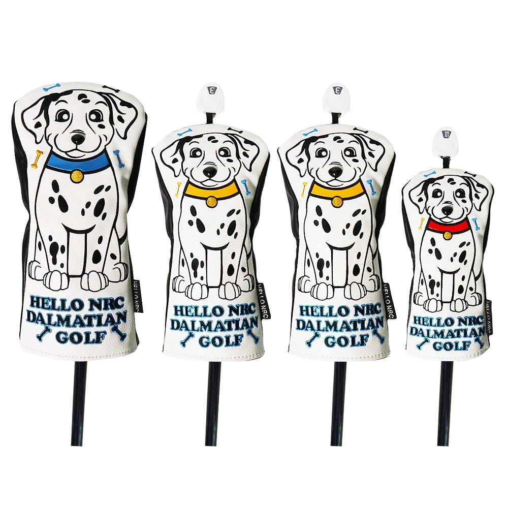

Чехол на голову для гольфа с изображением милых далматинцев из водонепроницаемого полиуретанового материала, защита для водителя, фарвате...