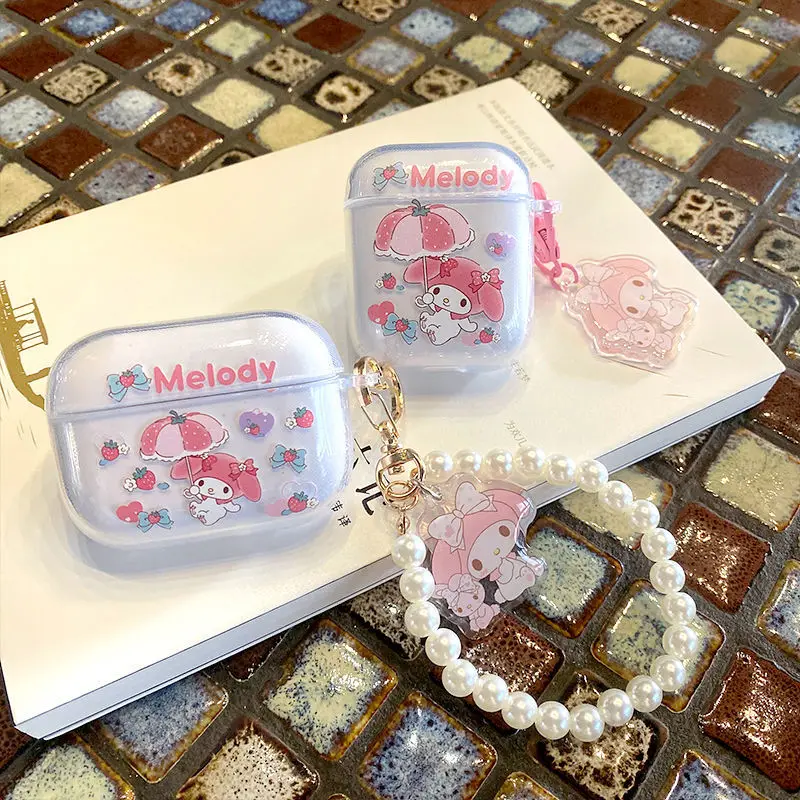 

Kawaii Sanrio Accessories Mymelody Cartoon Cute Airpods 1/2/3 Airpods Pro Earphone Case Sweet Anime Toys Girls Birthday Gift