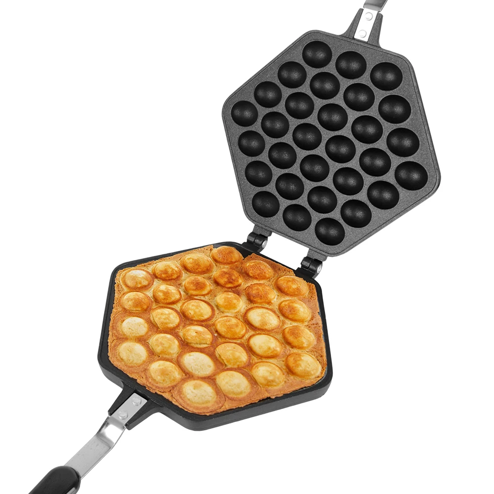 

Aluminum Puff Cake Maker Mould Roller Eggettes Mold Non-stick Coating DIY Muffins Plate Egg Bubble Cake Baking Pan