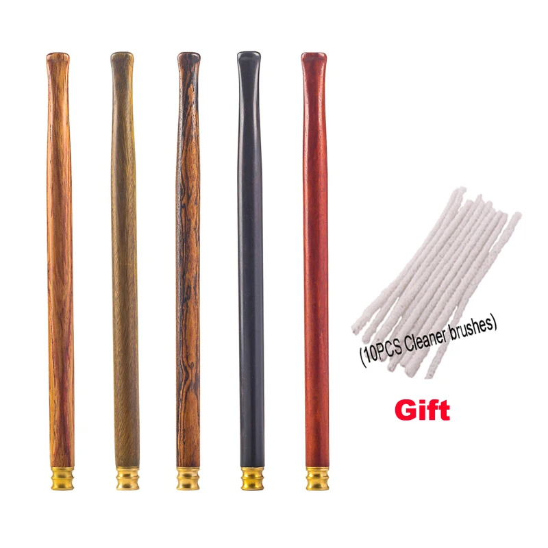 

20cm long Wooden Tube Filter Removable to Clean Portable Cigarette Holder Microfilter Reduce Tar Smoking filter Gadgets for Men