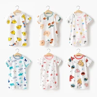 baby romper short sleeve jumpsuit one piece cotton summer outfit for infant boy girl
