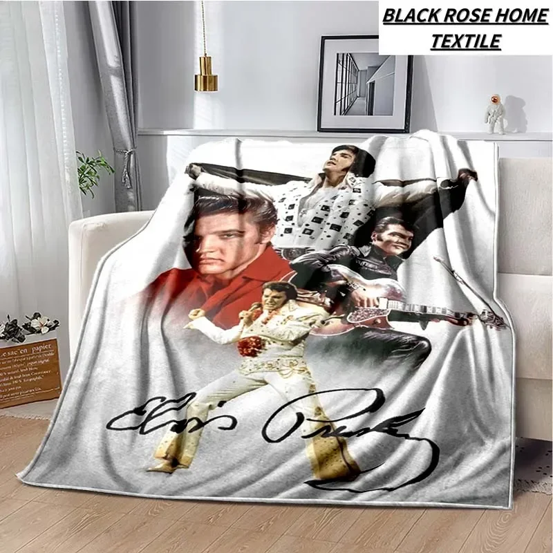 Модное искусство Ретро 3D HD принт E-Elvis-Presley Одеяло Семейная спальня Плюшевое