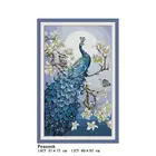Наборы для вышивки крестиком наборы для вышивки штампованные наборы для вышивки крестиком с принтом павлина