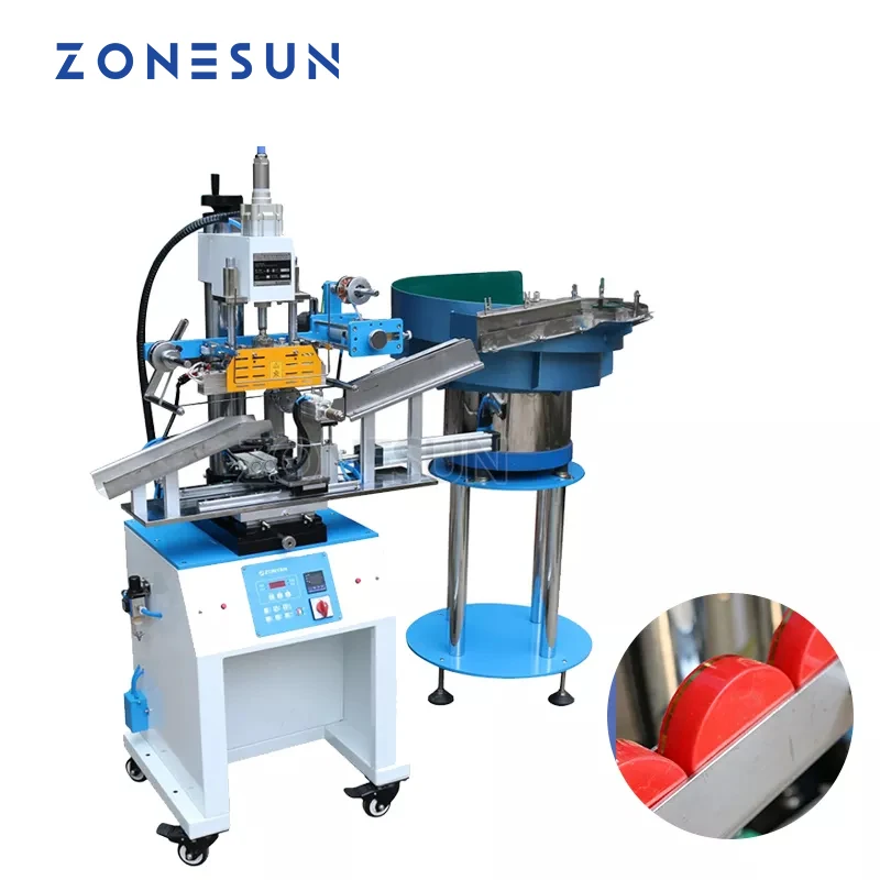ZONESUN ZY-819R2 customized automatic stamping machine cap a