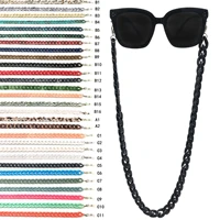 acrylic glasses chain fashion hawksbill amber non slip woman accesories lanyard mask strap hangs masks beads accessories hang