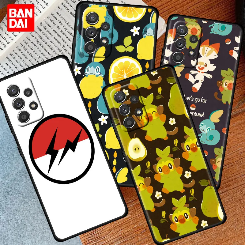 

Pokemon Anime Manga Case for Samsung Galaxy A03 A13 A31 A50 A51 A52 A30 A70 A71 A32 Note 20 Ultra 5G Black Silicone Cover Luxury