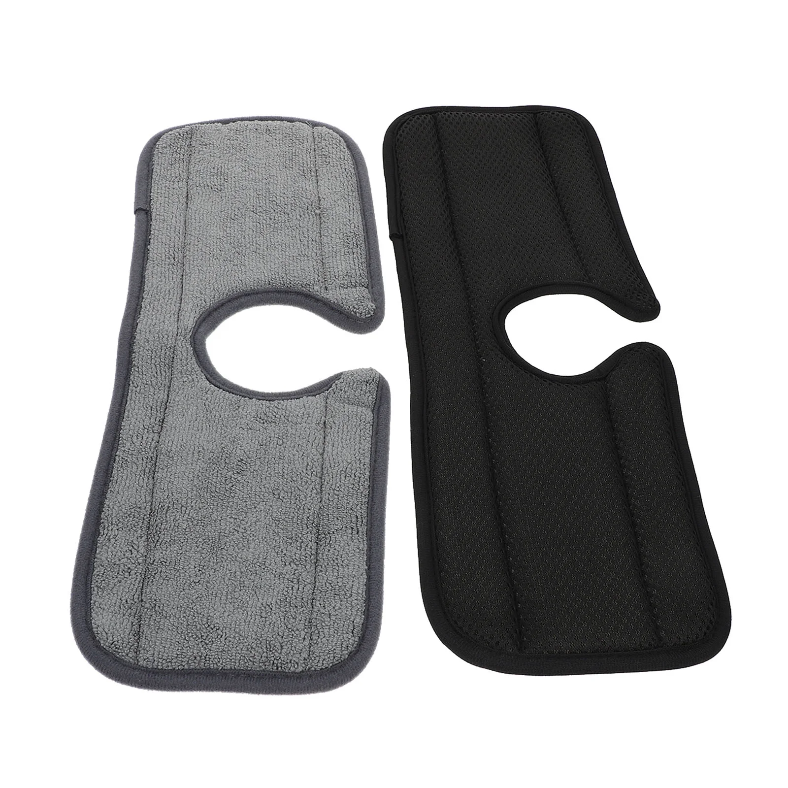 

2Pcs Absorbent Pads for Sink Wrap Around Mat at Kitchen Bathroom (Black Grey)