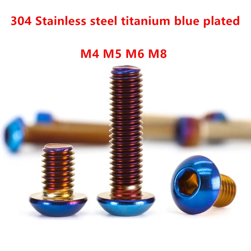 

Винты с шестигранной головкой из нержавеющей стали с титановым покрытием