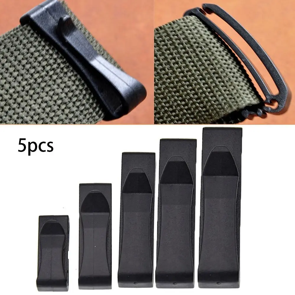 

Camping Hiking Black Outdoor Military Attach Tactical Backpack Buckles Molle Webbing Buckle Belt end Clip Adjust Keeper