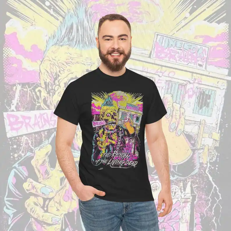 Футболка Возвращение живых мертвецов футболка зомби рубашка из фильма ужасов со