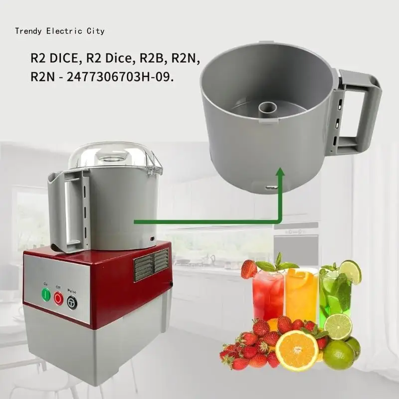 Практичная чаша емкостью 3 литра для кухонных комбайнов R2B R2N Профессиональная R9CD