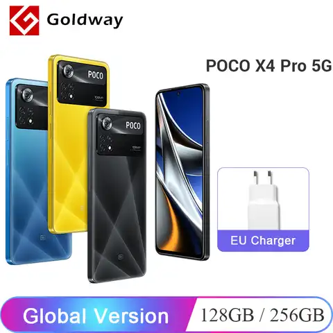 POCO X4 Pro 5G Глобальная версия 6 Гб 128 Гб/ 8 Гб 256 Гб Смартфон 108Мп Камера Snapdragon 695 120Гц FHD+ AMOLED FHD+ 67Вт Турбо-зарядка