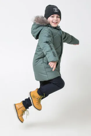CROCKID куртка для мальчиков ВК 36053/1 ГР зеленый | Детская одежда и обувь