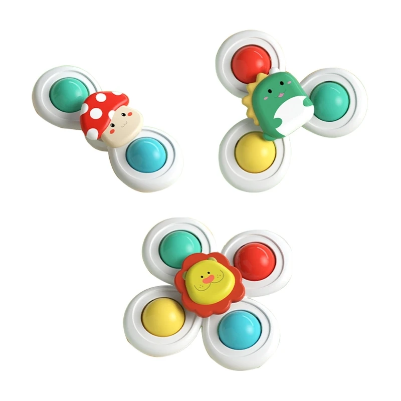

Baby Spinner Toy Rattle Cartoon Animals Theme Babies 0-12 Month Shower Gift