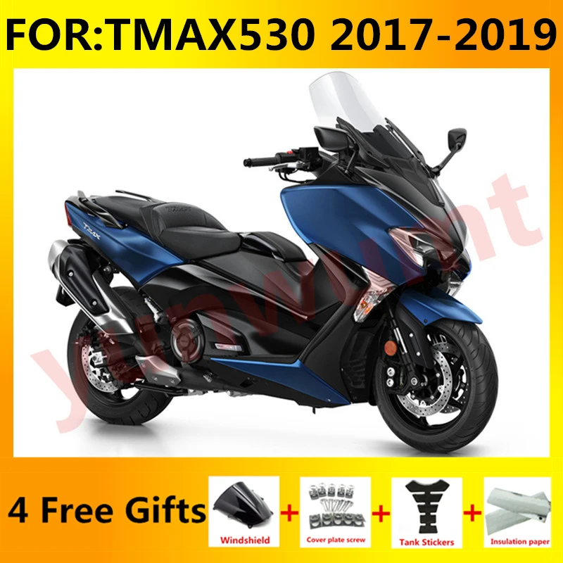 

NEW ABS Motorcycle whole fairings kit fit For TMAX530 TMAX T-MAX DX 530 2017 2018 2019 bodywork full Fairing kits set blue black