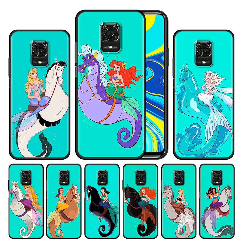 

Phone Case Cover for Xiaomi Redmi Note 10 11 Pro Mi 11 Lite 11T 10T 11S 9T 5G 10S Thin Matte Funda Disney Princess Horse