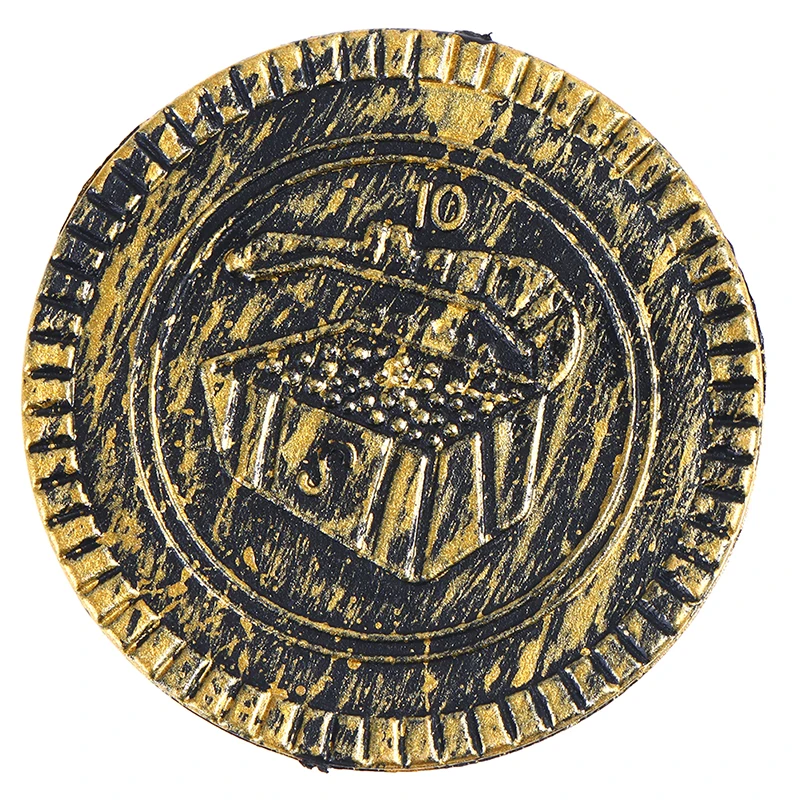 Реквизит для вечевечерние Пираты сокровища в виде монет рождественский подарок