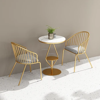 Nordic Iron Living Room Chairs 1