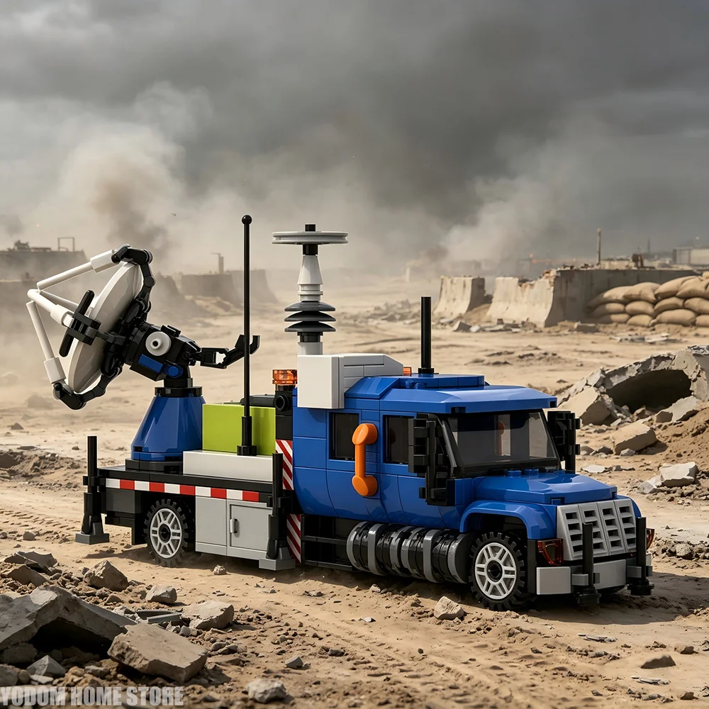 Фото Home-Display TIV2 Tornado Intercept Vehicle, модель автомобиля из строительных блоков, фигурка, декор для рабочего стола и гостиной, коллекционное украшение. №4