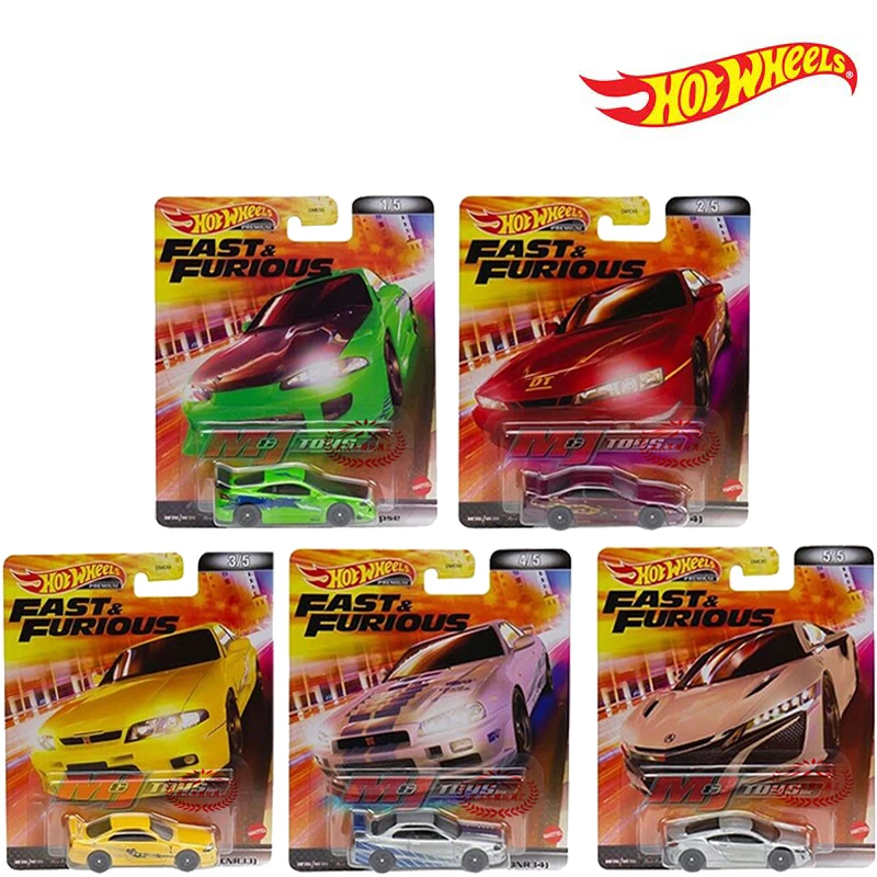 Оригинальная модель автомобиля Hot Wheels GBW75 DMC55 GDG44 Dodge HONDA Furious литая под давлением 1/64 Nissan Skyline GTR Mitsubishi Acura Voiture