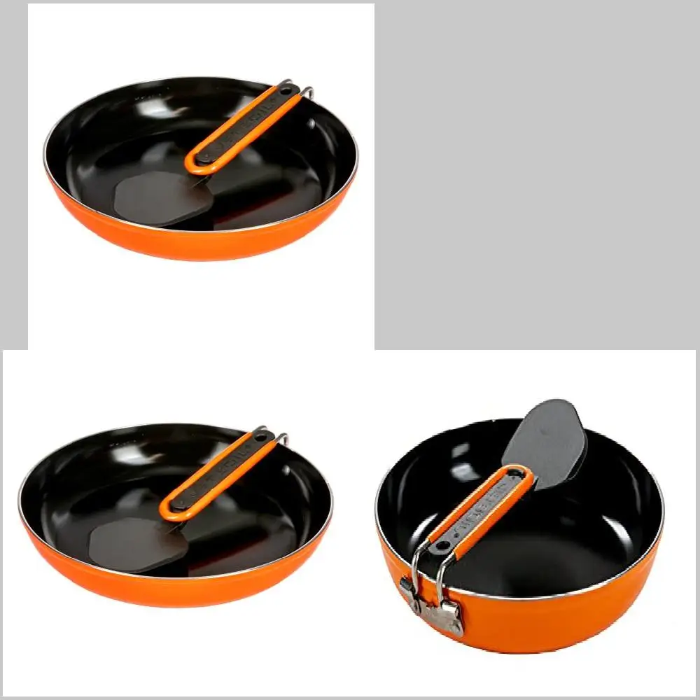 

Red Super Stylish Red Non Stick Skillet Cookware Durable for Jetboil Backpacking Camping Stoves, Convenient and Non-Stick.